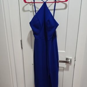 Premier Royal Blue Backless Dress